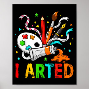 Poster Drôle Je Arté Art Humour Cool Graphique Coloré Art