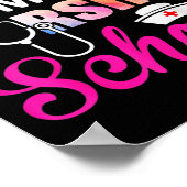 Poster Drôle je ne peux pas je suis infirmière étudiante (Coin)