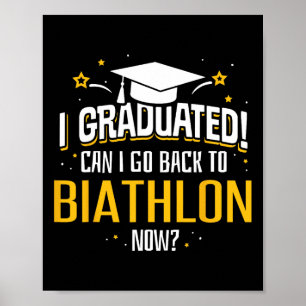 Poster Drôle Je Suis Diplômé Maintenant Puis-Je Revenir À