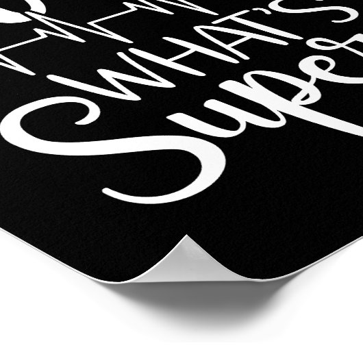 Poster Drôle Je suis une infirmière Quelle est votre supe (Coin)