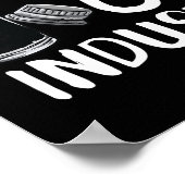 Poster Drôle Je Travaille Dans L'Industrie Essentielle Du (Coin)