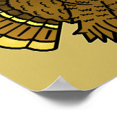 Poster Drôle jeu de mots de grâces Turquie (Coin)