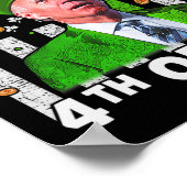 Poster Drôle Joe Biden Happy 4 juillet Confus St Part (Coin)