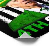 Poster Drôle Joe Biden Jour de la Saint Patrick Happy 4 j (Coin)