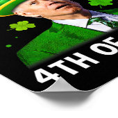 Poster Drôle Joe Biden Jour de la Saint Patrick Joyeux 4è (Coin)