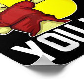 Poster Drôle Joueur Badminton Vous Liez, Vous Manquez (Coin)