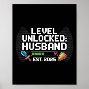 Poster Drôle Joueur Mariage Fiançailles cadeau Tee