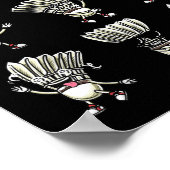 Poster Drôle Joueur Volant de badminton Design Hommes Fem (Coin)