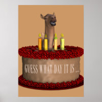 Drôle Joyeux chameau d'anniversaire