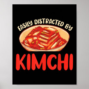 Poster Drôle Kimchi Dit Coréen Amoureux Du Barbecue