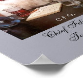 Poster Drôle Lab Cat CFO ou chef de la Feline Photo (Coin)