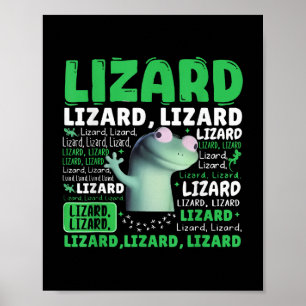 Poster Drôle Lizard Mème Animal Femmes Hommes _1