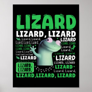 Poster Drôle Lizard Mème Animal Femmes Hommes _3