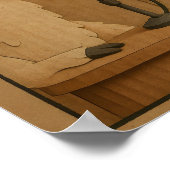 Poster Drôle Llama Podcast Comic - SpitCast vs Squirrel (Coin)