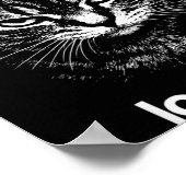Poster Drôle Lock TF dans Chat Graphique Motivation Rétro (Coin)