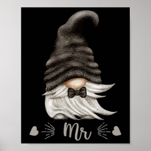 Poster Drôle M& ; Mme Gnome Pour Les Couples Correspon
