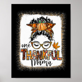 Poster Drôle Mangue Un Thankful Mama Automne Que
