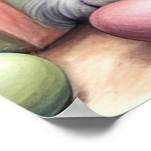 Poster Drôle Mauvais ajustement lapins de Noël de Pâques (Coin)