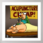 Poster drôle Médicale Acupuncture (Devant)