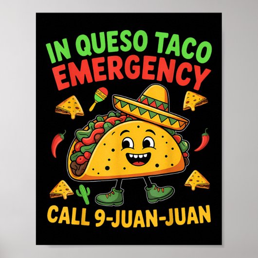 Poster Drôle Mème Cinco De Mayo Fiest Taco Mexicain (Devant)