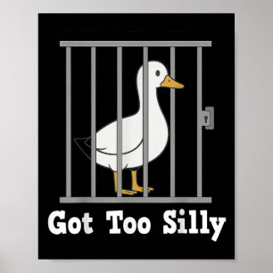 Poster Drôle Mème De Canard A Obtenu Un Humour Trop Silen