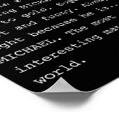 Poster Drôle Michael Pour Toute Personne Nommée Mike Shir (Coin)