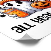 Poster Drôle mignon Déplaisant Fantôme Halloween Graphism (Coin)