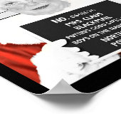 Poster Drôle Mme Claus Mugshot Arrêtée Sur Christ (Coin)