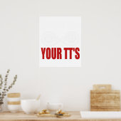 Poster Drôle Montre-moi tes TT (Cuisine)
