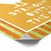 Poster Drôle Mot de poulet (Coin)