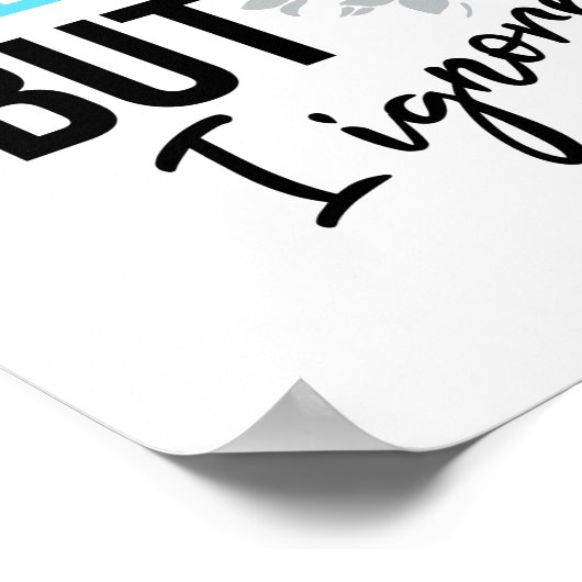 Poster Drôle Motivationnel cours d'enseignant (Coin)