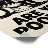 Poster Drôle Mur Art - Est-ce que vous foutez ? Chat sur  (Coin)