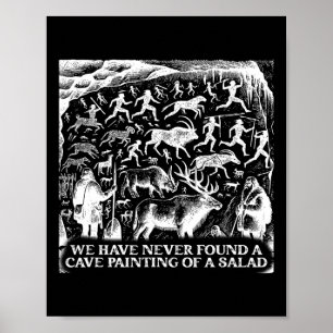 Poster Drôle N'A Jamais Trouvé Une Peinture De Grotte D'U