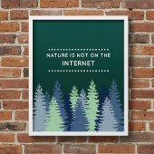 Poster Drôle Nature et Citation Internet