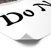 Poster Drôle Ne Dérangez Pas L'Ours Qui Dort (Coin)