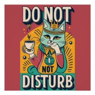 Poster Drôle Ne Disturbe Pas