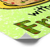 Poster Drôle Noël Cartoon Fruitcake (Coin)