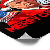 Poster Drôle Noël Donald Trump Joyeux Noël Funny 4e (Coin)