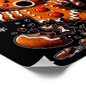 Poster Drôle Noël Gingerbread Man Oh Snap Outfit Paj (Coin)