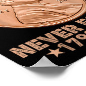 Poster Drôle N'Oubliez Jamais Penny Coin 1 Cent Retro 202 (Coin)