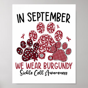 Poster Drôle Nous Portons Chat Chien Bourgogne Paw Sickle