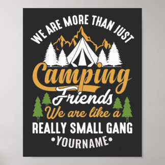 Poster Drôle, nous sommes plus qu'un simple camping amis