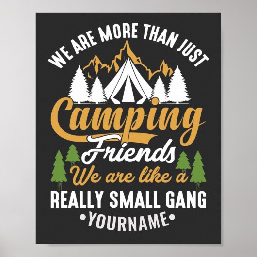 Poster Drôle, nous sommes plus qu'un simple camping amis (Devant)