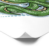 Poster Drôle Octopus Avocado (Coin)