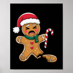 Poster Drôle Oh Snap Gingerpain boulangerie Noël Snacks