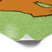 Poster Drôle Ours oublieux à Woods (Coin)