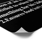 Poster Drôle papa Définition fiscale Daddy Fête des pères (Coin)