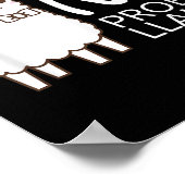 Poster Drôle Pas De Probe Cute Llama Citation Cadeau Grap (Coin)