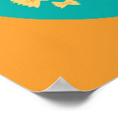 Poster Drôle Pasta La Vista Retro Typographie de cuisine (Coin)