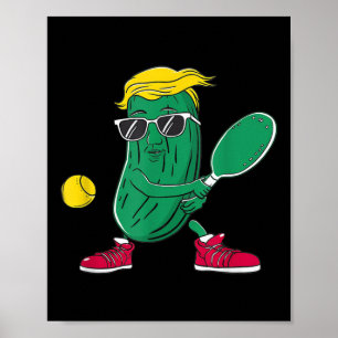 Poster Drôle Patriotique Joueur de Pickleball G